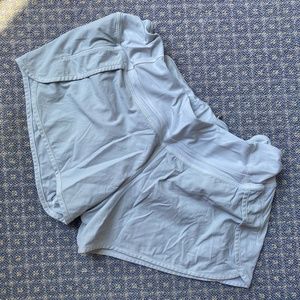 Lululemon White Speed Up Low-Rise Lined Short 8